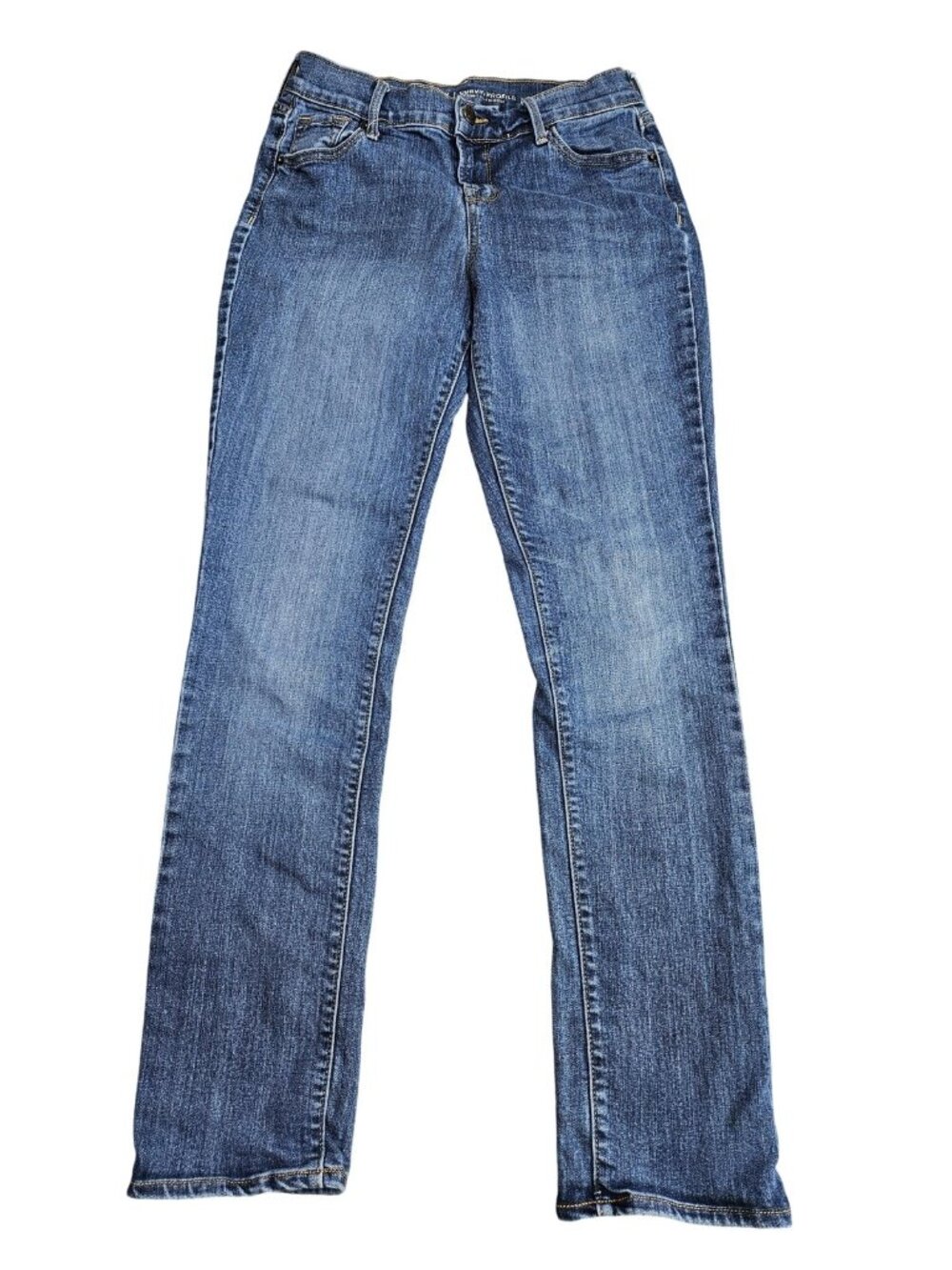 Old Navy Curvy‎ Profile Straight Jeans Womens 2 Blue Med Wash Mid Rise Stretch